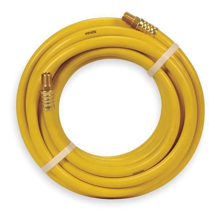 1/4" x 50 ft PVC Coupled Multipurpose Air Hose 300 psi YL