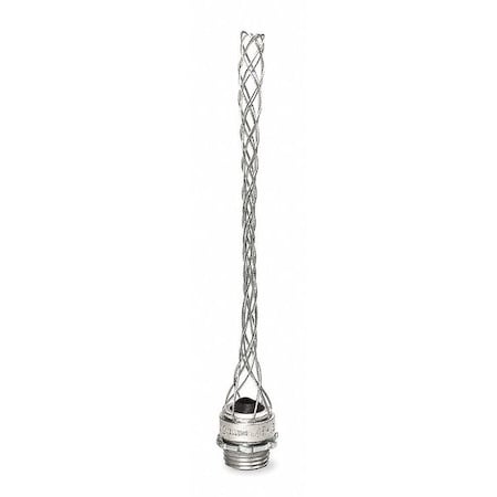 Dust Tight Grip, Straight, 1-1/4 in MNPT, Aluminum Body, Steel Grip, 9 in