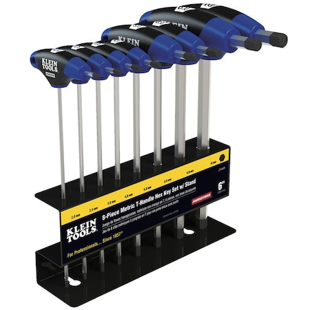 8 Piece T-Shape Hex Key Set, JTH68M