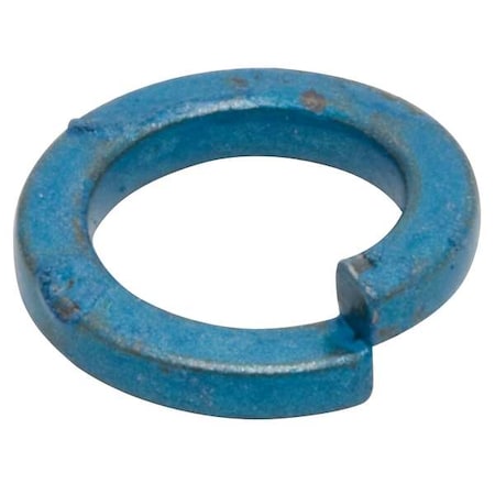 Split Lock Washer, For Screw Size M10 Steel, Metric Blue Finish, 100 PK