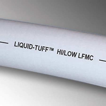 Liquid-Tight Flex Metal Conduit, 3/4 in Trade Size, 50 ft, 3 in Bend, Steel, Gray