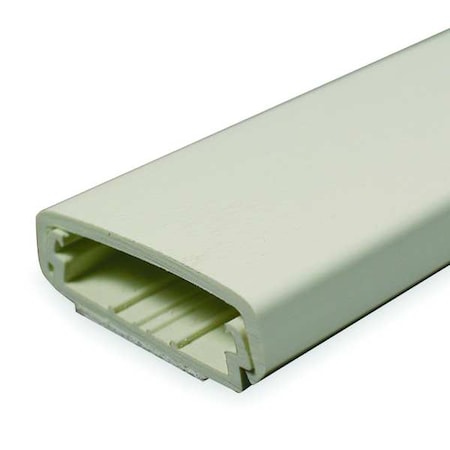 Cover Plate Raceway, 2300 Series, 1 Channel, 2-1/4 in W, 11/16 in H, 5 ft L, Ivory
