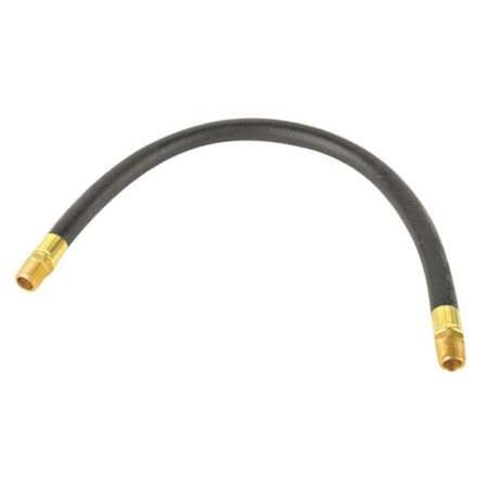 1/2" ID x 24" Coupled Snubber Hose 300 PSI BK