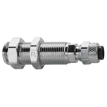 3/8" Compression Nickel Brass Bulkhead coupler 5PK