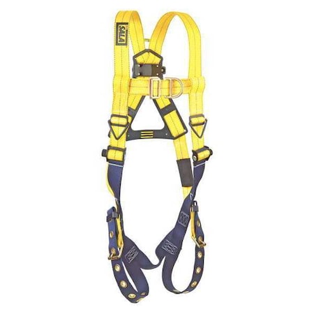 Delta(TM) Full Body Harness, M, 420 lb., Mating Chest/ Tongue Leg Straps, Back, Front D-Ring