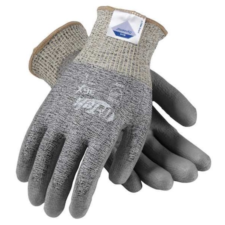 Cut Resistant Coated Gloves, Cut Level A3 ,Dipped ,Polyurethane ,Smooth ,L 1 PR