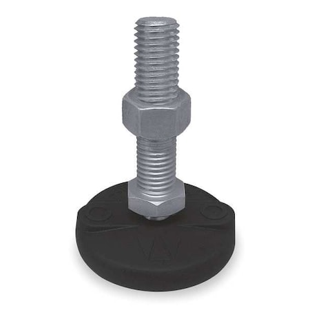 Level Mount,Swivel Stud,1/2-13,2in Base