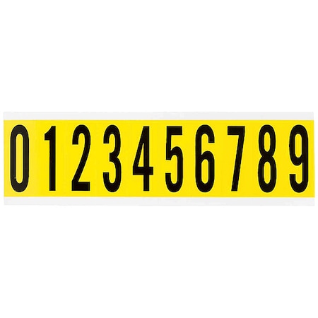 NumberLabelSet,Vinyl,2-1/4inH,7/8inW