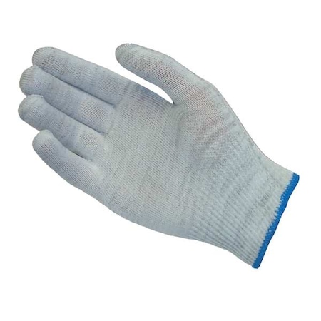 Antistatic Gloves, Nylon/Carbon Fiber Yarns, 7 7/64 in L, Gray, S, 12 PK