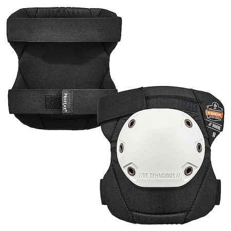Rounded Cap Knee Pad, H/L White Cap, PR