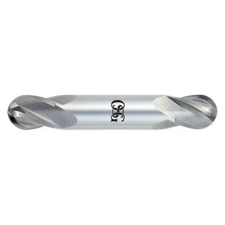 Ball End Mill,1-1/2" L,1/8" Shank dia.