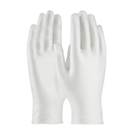 Ambi-dex 64-435, Disposable Gloves, 0.08 mm Palm, Vinyl, Powder-Free, L, 100 PK, White