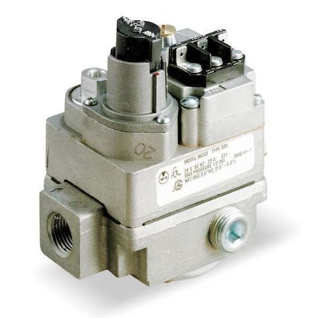 Gas Valve, NG/LP, Standing Pilot, 24 V, 2.5 to 5.0 in wc, Fast Opening, 0.23 A, 1/2 in Inlet Size