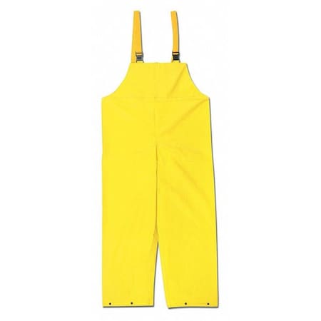 Concord .35Mm Neoprene Nyln Bib Over,2XL, Neoprene/Nylon, 33" Inseam, 52" Waist, Yellow, 2XL