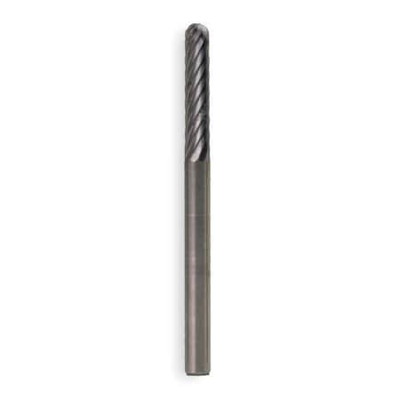 Carbide Bur,Cylindrical Ball,3/8,SGL Cut