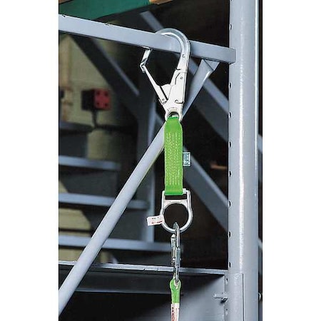 Rebar Hook Anchor, 18 in Length, 400 lb Weigth Capacity, Polyester Webbing Anchor, Fixed D-Ring