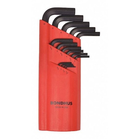 15 Piece Metric L-Shape Hex Key Set, 10995