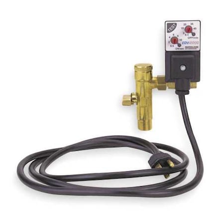 Auto Drain Valve,115V,1/2 In.,1.6 gpm