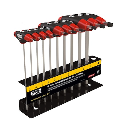 10 Piece SAE T-Shape Hex Key Set, JTH910E