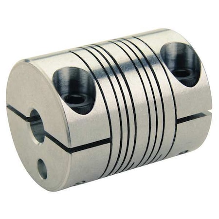 Coupling,4 Beam Clamp,Bore 1/4 x 1/4 In