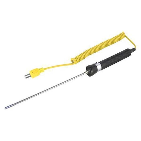 Air/Gas Thermocouple Probe, Type K, -58 to 1652 Degrees F (-50 to 900 Degrees C)