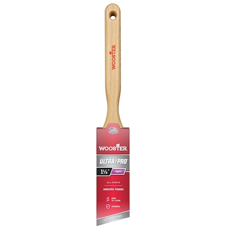 1-1/2" Angle Sash Soft, Nylon Bristle, Paint Brush, Wood Handle