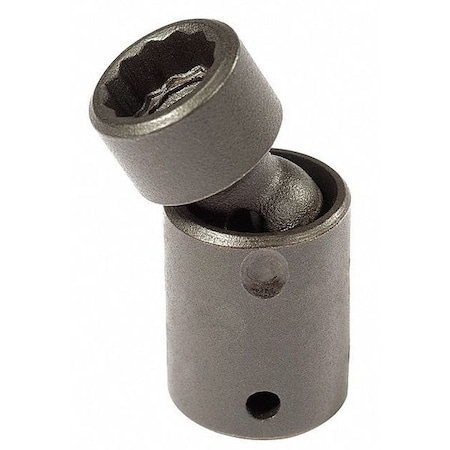 1/4 in Drive Impact Socket 10 mm Size 12 pt Standard Depth, Black Oxide
