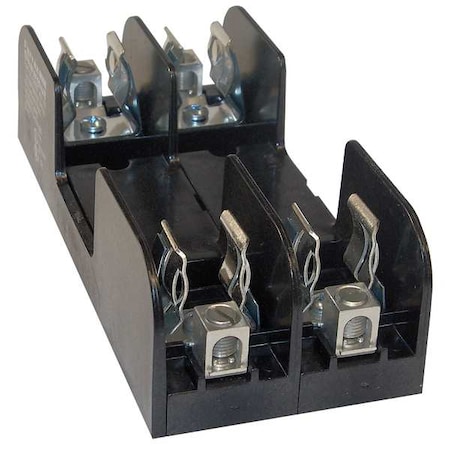 Open Fuse Block, H; K5 UL Class, 600V AC/DC Volt Rating, 2 Poles, Box Lug