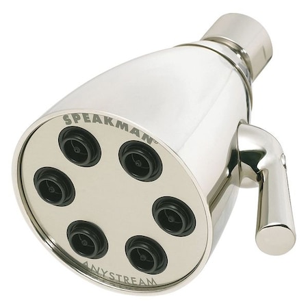 Polished Nickel Shower Head 3-Spray