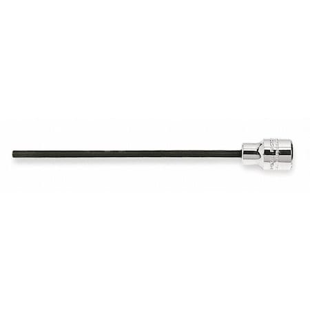 1/2 in Drive Hex Socket Bit Metric 17 mm Tip, 7 1/8 in L