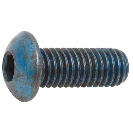 M3-0.50 Socket Head Cap Screw, Button, Metric Blue Alloy Steel, 16 mm Length, 50 PK
