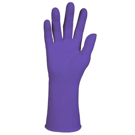 Purple Nitrile-Xtra, Disposable Gloves, 6 mil Palm, Nitrile, Powder-Free, XL (10), 500 PK, Purple