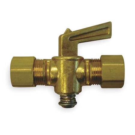 Ground Plug Valve,5/16 In,30 PSI,Brass