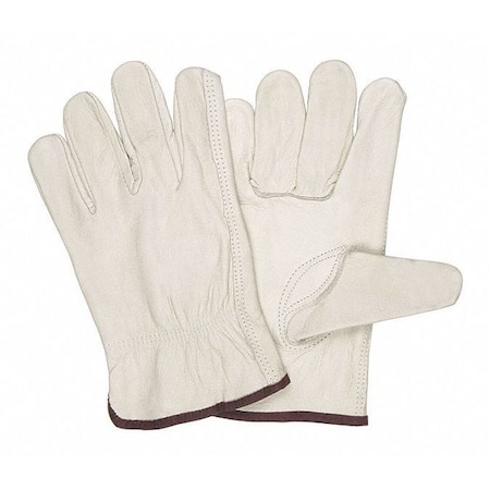 Leather Drivers Gloves, Slip-On, Keystone Thumb, Gunn Cut, Beige, 3XL 12 PK