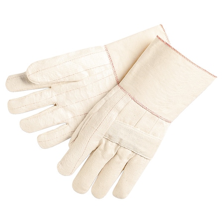 Hotline 9132 Hot Mill Weight 3 Ply Burlap Lin,PK12, 500  Degrees F Max Temp., Gauntlet Cuff natural