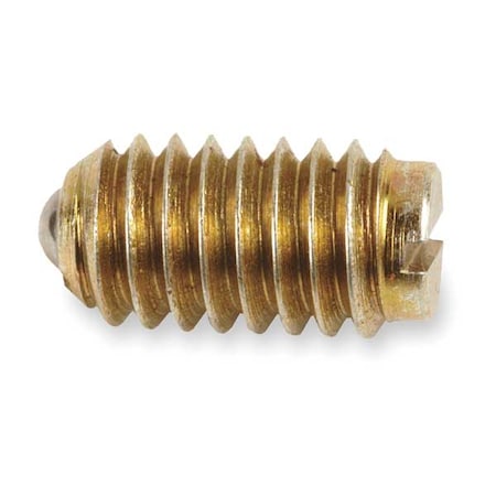 Plunger, Ball, Steel, Zinc, 3/8-16, 5/8, PK5