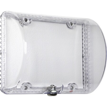 Thermostat Protector, Polycarbonate, Flush Mount, 8 1/2 in W x 5 3/8 in H x 3 5/8 in D, Clear