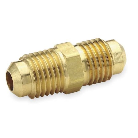 Union, Brass, Flared 1/4 in, Flared 1/4 in, PK10