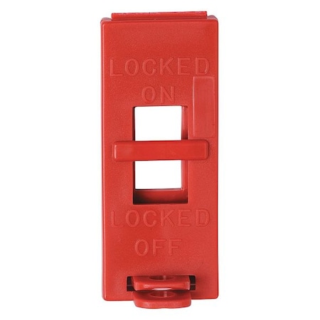 Wall Swtch Lckout,Red,9/32 In. Dia.,PK6