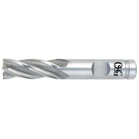 End Mill,Cobalt,9/16,4 FL,SGL Sq End,NC