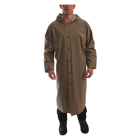 Magnaprene Flame Resistant Rain Coat, Tan, M
