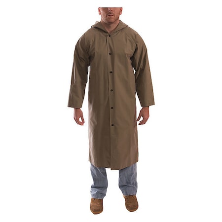 Magnaprene Flame Resistant Rain Coat, Tan, S
