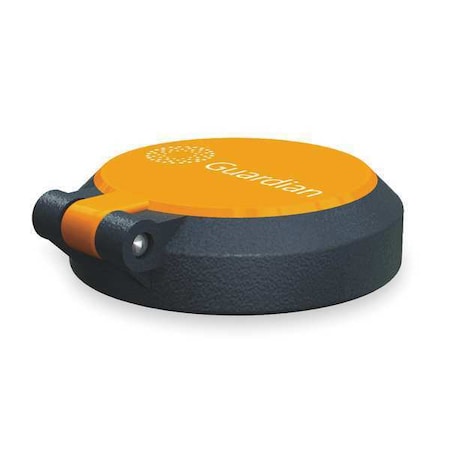 Spray Cover w/ Dust Cover, Polypropylene, Gray, Orange, For Use With, Eyewash