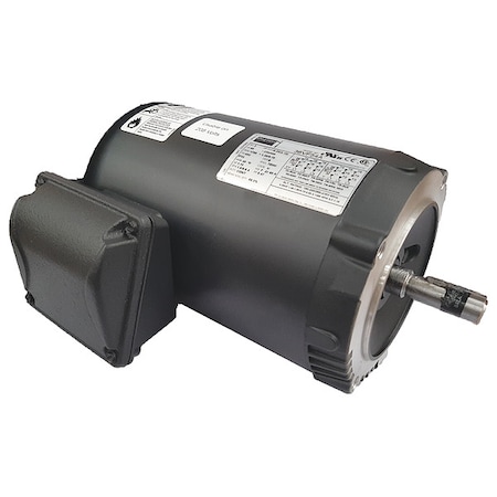 Three-Phase General Purpose Motor, 1/4 HP, 56C Frame, 230/460V AC Voltage, 1780 Nameplate RPM