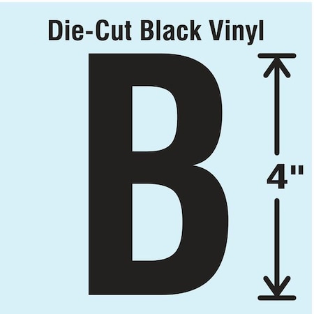 LetterLabel,Vinyl,4inH,2-1/4inW,PK10