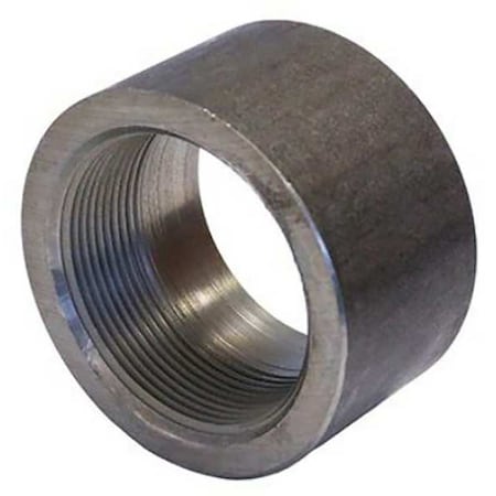 Half Coupling Half Coupling, 1/2" Pipe, FNPT, Black Forged Steel, Class 3000