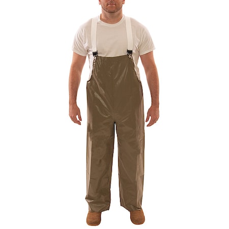 Flame-Resistant Rain Bib Overall, S, 28 in Inseam, Neoprene, Snap