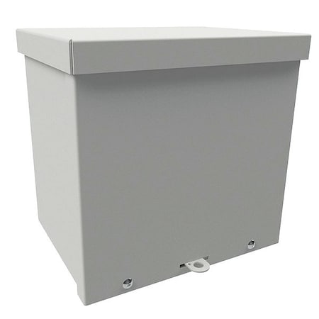 Padlockable Hasp Electrical Enclosures, 12 in H, 4 in D, 10 in W, 3R, Steel