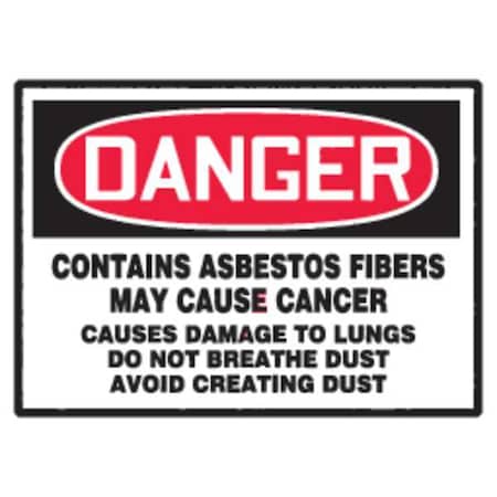 Safty Label, 5inWx3-1/2inH, Blk/Rd/Wht, PK5
