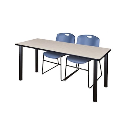 Rectangle Tables > Training Tables > Kee Table & Chair Sets, 66 W, 24 L, 29 H, Maple